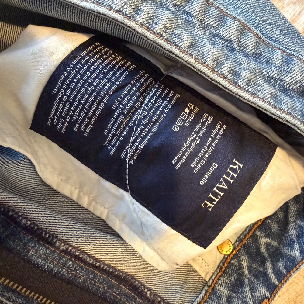 KHAITE Danielle Blue Denim Jeans - Picture 4 of 6